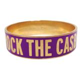 Kate Spade Jewelry | Kate Spade Rock The Casbah Purple Gold The Clash Idiom Bangle Bracelet Cuff | Color: Gold/Purple | Size: Os