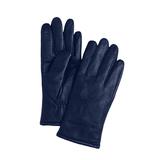 Women's Leather Gloves by Accessories For All in Navy (Size 8)