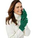 Plus Size Women's Fleece Gloves by Roaman's in Emerald