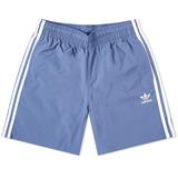 Adidas 3 Stripe Swim Short - Crew Blue - Small - Men's