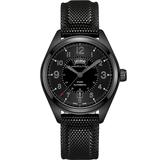 Hamilton Khaki Field Automatic Black Dial Synthetic Strap Men's Watch H70695735