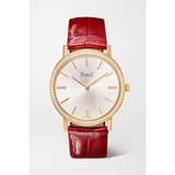 Piaget - Altiplano Automatic 35mm 18-karat Rose Gold, Alligator And Diamond Watch - one size