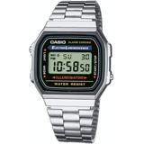 Casio Men's Quartz Digital Alarm Silver-tone Bracelet 32mm Watch