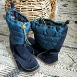Columbia Shoes | Columbia Waterproof Minx Moccasin Omni Grip Snow Boot Bl1559-439 Blue Women 10.5 | Color: Blue/Green | Size: 10.5