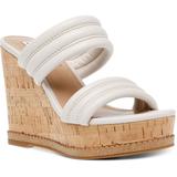 Wipeout Platform Wedge Sandals - White - Steve Madden Heels