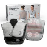 Sharper Image Pain Relief Heated Neck Wrap Massager Grey