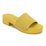 Esprit Caylee Women's Heeled Slide Sandals, Size: 7.5, Yellow