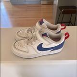 Nike Shoes | Boys Youth Sz. 1 - Nike Court Borough Low Top Sneaker | Color: Blue/White | Size: 1b