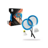 Black Series Badminton Led Rackets Set, Blue