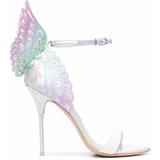 Evangeline Holographic Stiletto Sandals - Metallic - Sophia Webster Heels