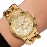 Michael Kors Accessories | Michael Kors Runway Gold Chain Unisex Watch | Color: Gold | Size: Os