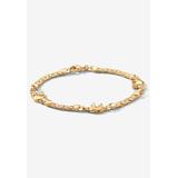 Plus Size Women's Goldtone Caranvan of Lucky Elelphants Ankle Bracelet 10" by PalmBeach Jewelry in Gold