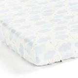 Goodnight Little Moon Clouds Soft & Plush Fitted Crib Sheet Blue/Multi Single 28X52X9 - Lush Decor 21T010434