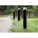 Solus Round LED Landscape Bollard Light, Exterior Surface Mounted Aluminum, ETL Listed, 120-277V, Switchable Wattage, Tunable CCT | Wayfair