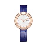 Piaget Women's Possession 18K Rose Gold, Diamond & Alligator-Strap Watch - Blue