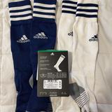 Adidas Accessories | Euc Adidas Soccer Socks. | Color: Blue/White | Size: Small Fits Youth 13-4