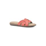 Women's Fortunate Slide Sandal by Cliffs in Red Suede Smooth (Size 7 M)