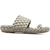 Moad Braided-satin Sandals - Green - Paloma Barceló Flats