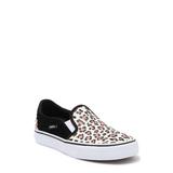 Asher Deluxe Slip-on Sneaker In Leopard Rosette/white At Nordstrom Rack - White - Vans Sneakers