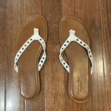 American Eagle Outfitters Shoes | Ae Flip Flops | Color: Brown/White | Size: 7