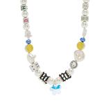La Charm Beaded Necklace - Metallic - M I S B H V Necklaces