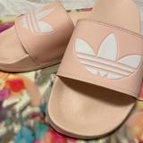 Adidas Shoes | Adidas Originals Women's Adilette Lite Sneaker | Color: Red/Tan | Size: 8