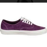 Vans Shoes | Host Picknwt Vans Authentic Pig Suede Lace Up Purple Size 6 | Color: Purple | Size: 6
