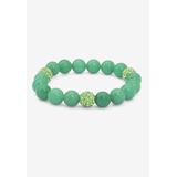Women's Simulated Birthstones Agate Stretch Bracelet 8" by PalmBeach Jewelry in August