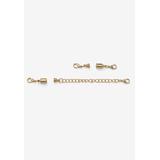 Women's Goldtone Chain Necklace (8mm), 5.5 inches by PalmBeach Jewelry in Gold