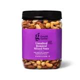 Unsalted Roasted Mixed Nuts - 30oz - Good & Gather