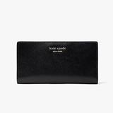 Kate Spade Bags | Kate Spade Black Leather Clutch Wallet | Color: Black/Gold | Size: Os