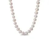 Belk & Co 7.5-8Mm Cultured Freshwater Pearl 24" Strand Necklace With Sterling Silver Clasp, White