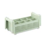 Vollrath 52640 8-Compartment Flatware Basket - Green - Polyethylene