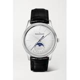 Jaeger-LeCoultre - Master Ultra Thin Moon Automatic 39mm Stainless Steel And Alligator Watch - Gray