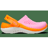 Crocs Taffy Pink / Orange Zing Toddler Literide™ 360 Clog Shoes