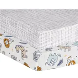 Trend Lab Zambia 2-Pack Flannel Playard Sheets, Multicolor