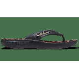 Crocs Black / Leopard Classic Crocs Animal Remix Flip Shoes