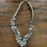 Anthropologie Jewelry | Anthropologie Silver Necklace | Color: Silver | Size: 24 Inches