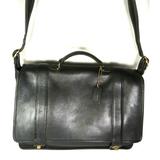 Coach Bags | Coach 7205 Vintage Black Leather Briefcase Messenger Bag With Strap -Made In Usa | Color: Black | Size: Large