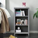 Latitude Run® 44.01" H x 23.99" W Solid Wood Standard Bookcase Wood in Brown/Gray/Green, Size 44.01 H x 23.99 W x 13.81 D in | Wayfair