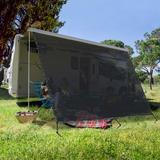 Yescom RV Dome Side Awning in Vinyl in Black, Size 71.85 H x 225.98 W x 0.04 D in | Wayfair 07CSA004-6X19NET-06