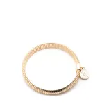Lauren Ralph Lauren Gold Tone Omega Padlock Stretch Bracelet
