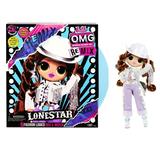 LOL Surprise OMG Remix Lonestar Fashion Doll With 25 Surprises Including Extra Outfit Shoes Hair Brush Doll Stand Lyric Magazine and Music Record Player - Toys For Girls Ages 4 5 6+