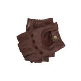 Dents Men's Fingerless Leather Driving Gloves In Eng Tan Size M