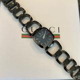 Gucci Accessories | Gucci Women's Ya125504 G-Gucci Black Stainless Steel Watch | Color: Black | Size: Os