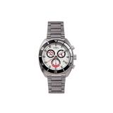 Axwell Minister Chronograph Bracelet Watch w/Date White/Black AXWAW105-3