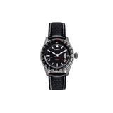 Axwell Leather-Band Watch w/Date Black AXWAW102-1 Black One Size AXWAW102-1