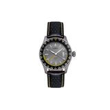 Axwell Leather-Band Watch w/Date Black/Grey AXWAW102-3 Black/Grey One Size AXWAW102-3