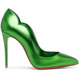 Hot Chick 100 Spinach Laminato Pumps - Green - Christian Louboutin Heels