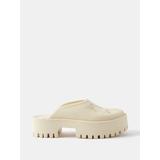 GG-perforated Rubber Clogs - Natural - Gucci Heels